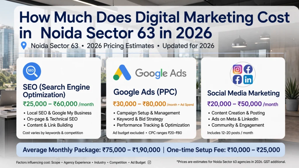 cost of digital marketing in noida sector 63