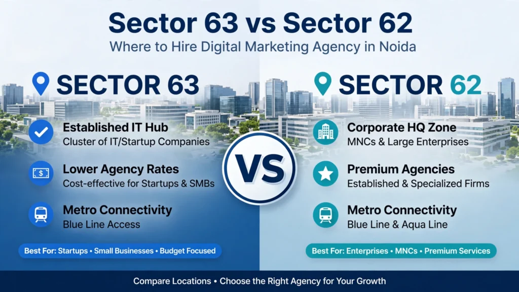 sector 63 vs sector 62 digital marketing agency